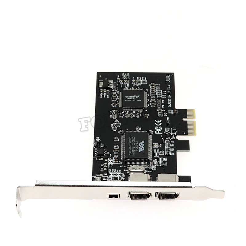 Карта PCIe 1394 DV HDV HD видеозахвата A B FireWire карта PCI e 1X для рабочего стола|pci-e firewire|ieee