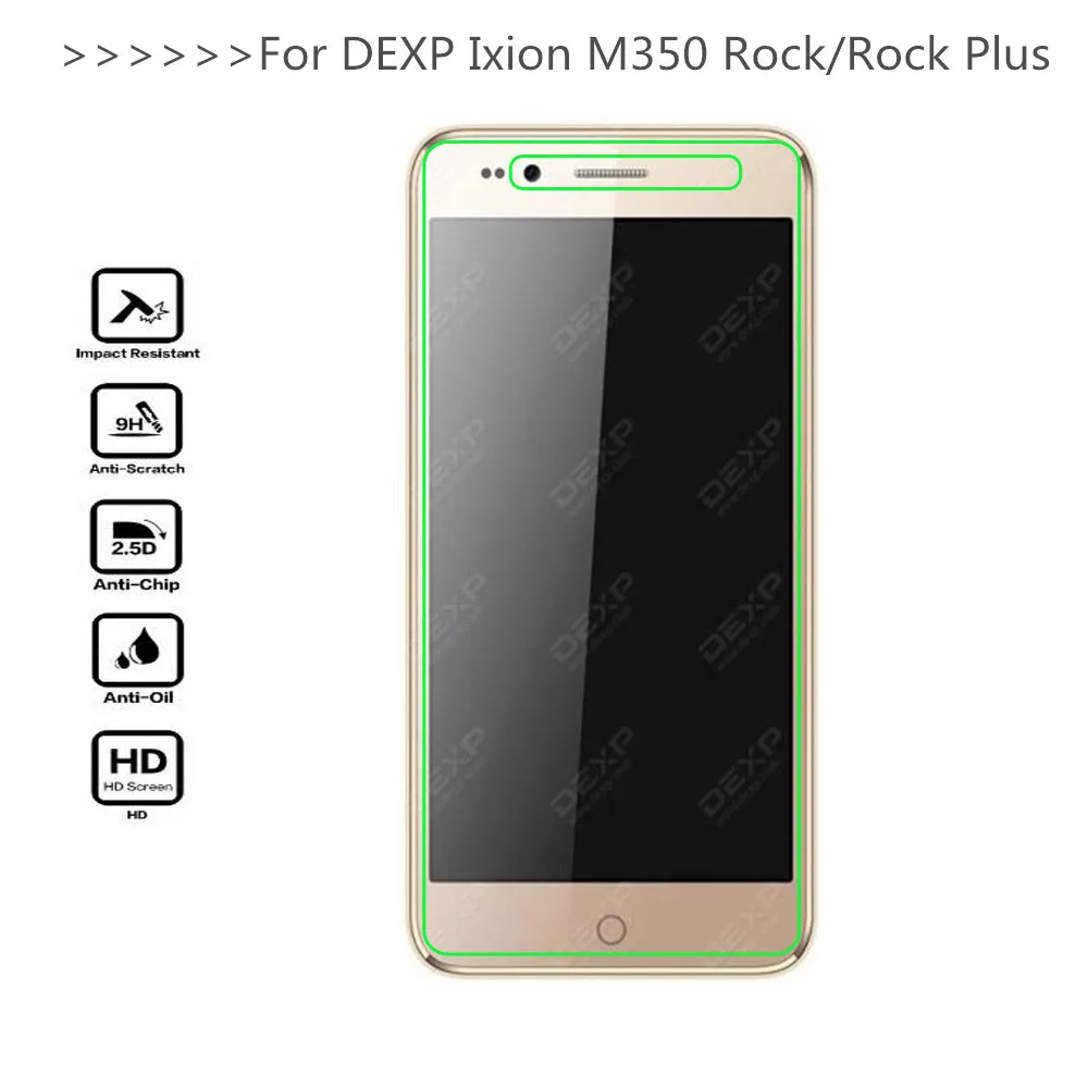 Ультратонкое закаленное стекло для DEXP Ixion M350 Rock защита экрана защитное чехол MS350