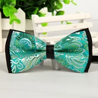 2016 new mens classic bow tie green jacquard bowties elegant glamor gravatas borboleta 1pcs lots