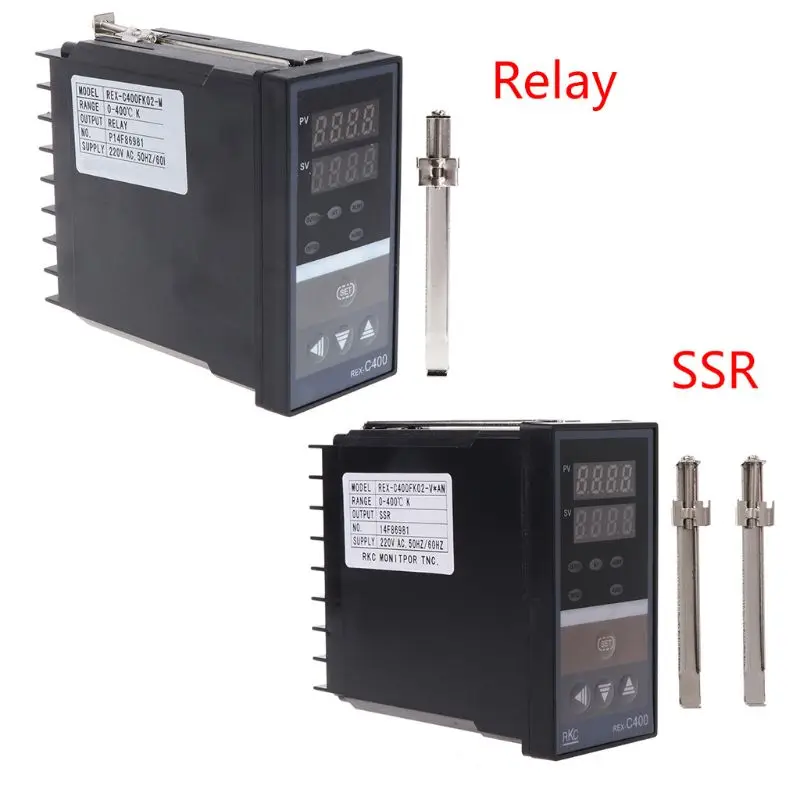 OOTDTY PID цифровой регулятор температуры RKC REX-C400 универсальное реле ввода SSR выход