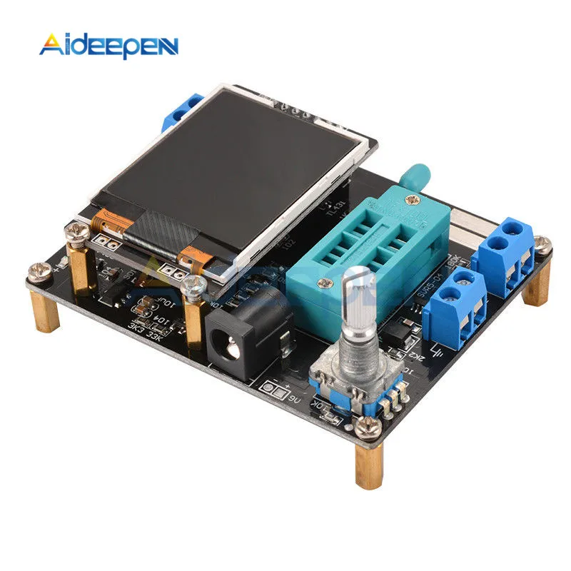 

GM328A Transistor Tester Diode Capacitance Voltage Frequency Meter PWM Square Wave Signal Generator SMT Soldering EnglishVersion