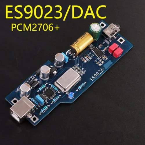 PCM2706+ ES9023 уровень температуры аудио DAC декодер звуковой карты готовой продукции с OTG
