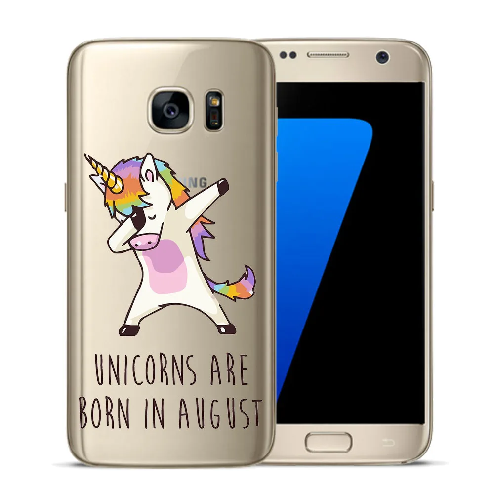 Я Единорог как вы хотите мягкий чехол для Coque samsung Galaxy S5 мини S6 S7 край S8 s9 S10 плюс E