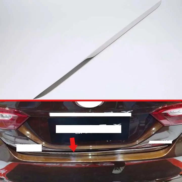Для Toyota Camry 2018 2019 автомобильное украшение из нержавеющей стали задняя дверь