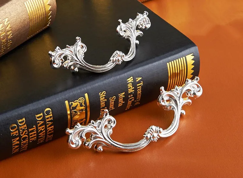 6 стилей шикарные ручки для выдвижных ящиков хромированные Серебристые комода с