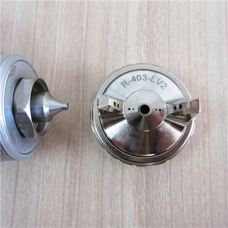 Prona R-403 ручной пистолет с чашкой,, покраска автомобиля пистолет, 1,2 1,4 1,5 1,6 1,8 2,0 2,5 насадка таблицу размеров, чтобы выбрать, R403 пистолет