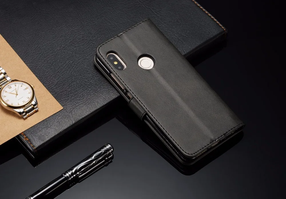 Откидной Чехол для Xiaomi mi A1 A2 Red mi Note 4 4A 4X5 5A 6 6A Pro Plus Prime Y1 с ретро роскошным полиуретановым бумажником, чехол для телефона