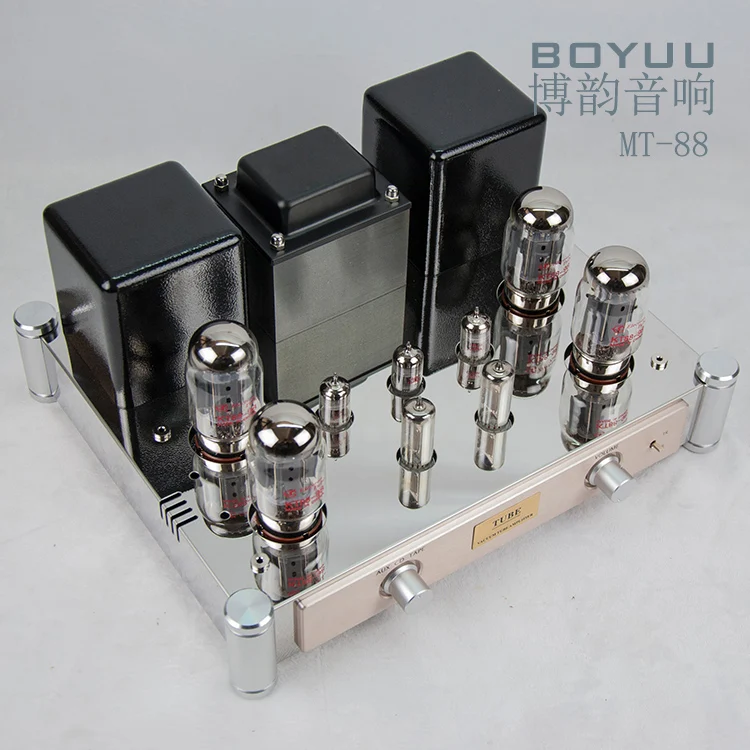 REISONG BOYUU MT-88 KT88 усилитель труб широкий диапазон прочности строительных лесов сварки HiFi 60 Вт+ 60 Вт MT88 110 В~ 240 В с грилем