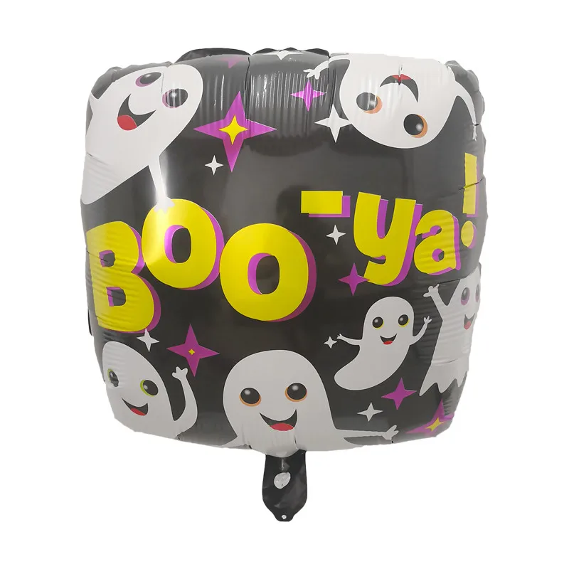 10 шт. Хэллоуин воздушные шары мультфильм квадратный Happy Halloween Гелиевый шар Дети