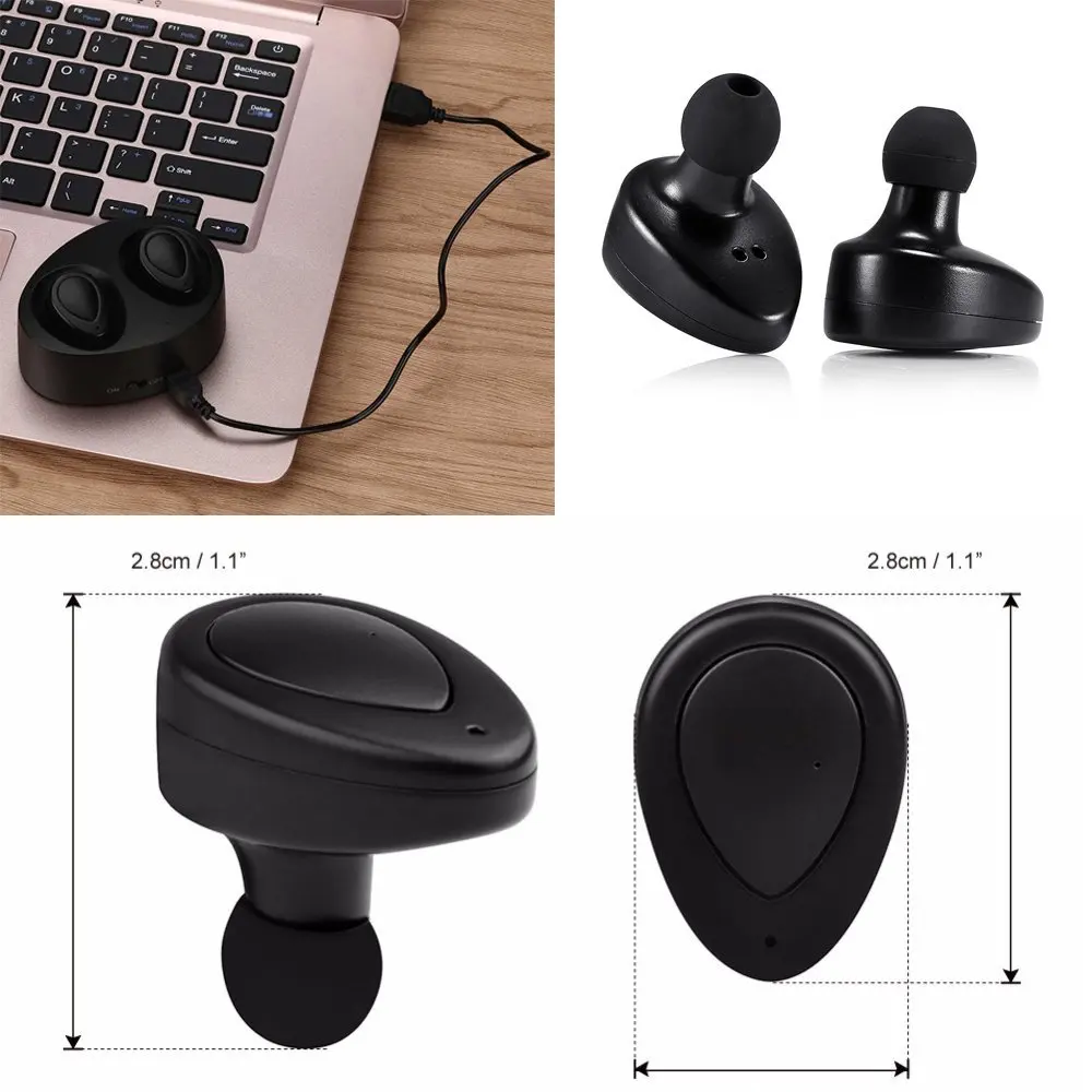 Эгк мини Беспроводной гарнитура Bluetooth наушники бинауральные спортивные висит