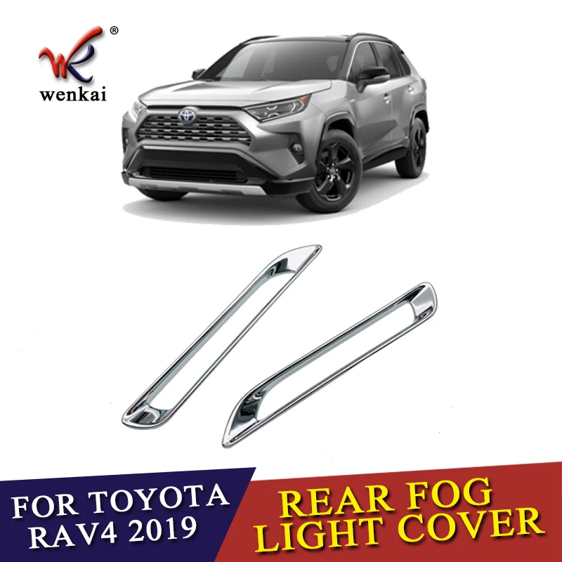 2 шт./партия для Toyota Rav4 ABS хромированный задний отражатель противотуманный светильник крышка лампы Наклейка декоративная отделка Аксессуары