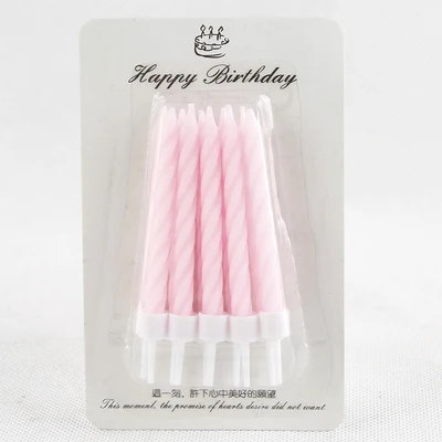 Light pink 50 box 50 коробка День рождения мечта красочные цветные свечи для торта свадебные вечерние праздничные поставки резьбовые свечи оптом - Цвет: Light pink 50 box