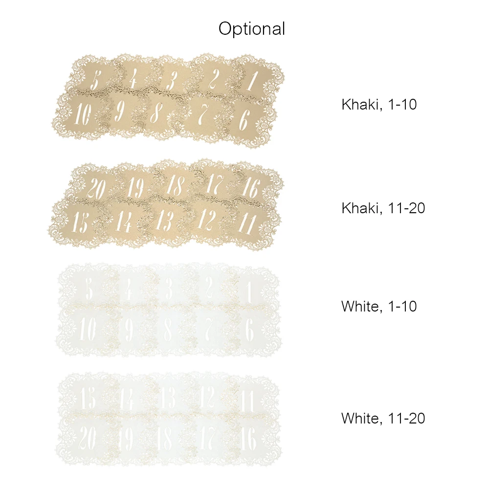 10 шт./компл. Декор вечерние мини настольные карточки с цифрами бумажные жемчугом