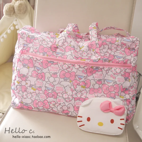 Мультяшный My Melody Cinnamoroll pompurin Anpanman портативный складной чемодан дорожные сумки