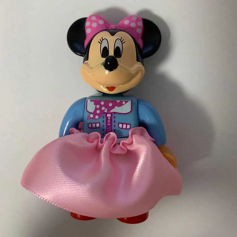 skirt Minnie Большие размеры строительные блоки Микки Минни Бэтмен Супермен мультфильм фигурки совместимы с Duplos кирпичи игрушки детские подарки - Цвет: skirt Minnie