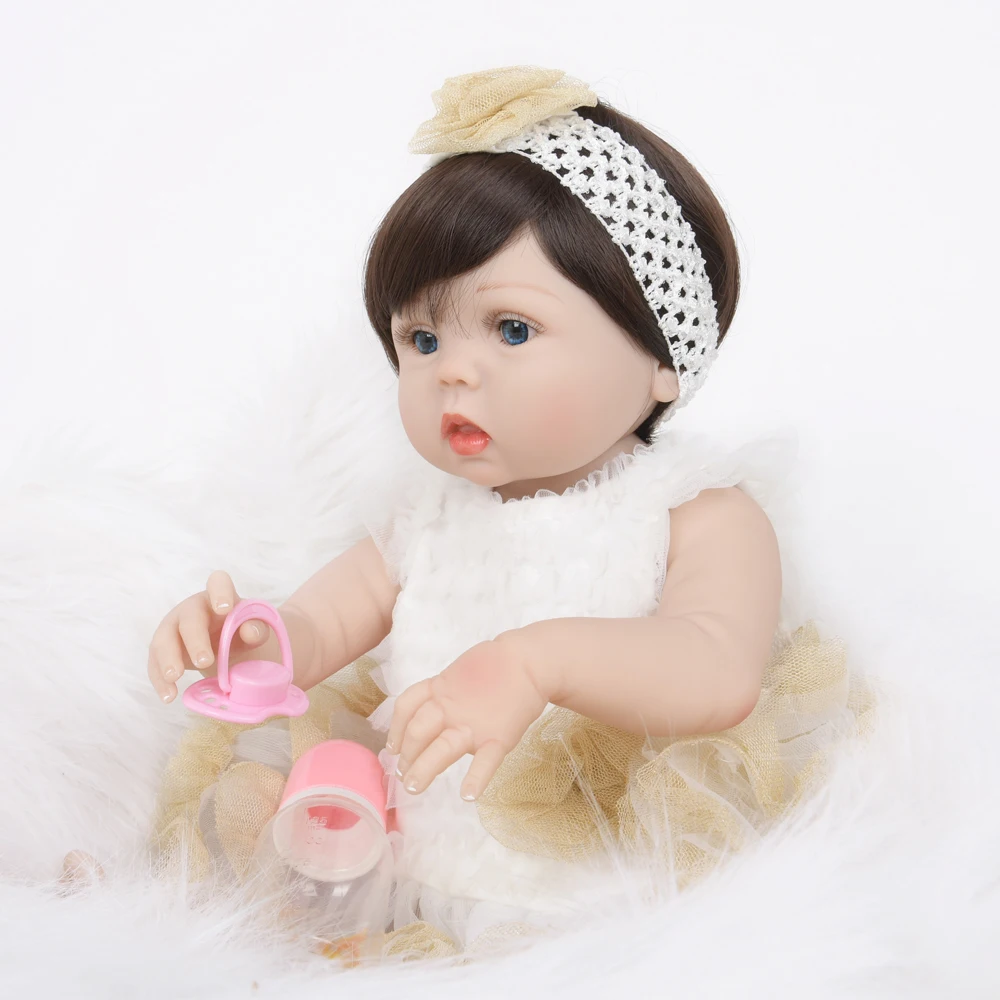 55 см силиконовая кукла Reborn Baby детские игрушки Playmate мягкие букеты новые муминые