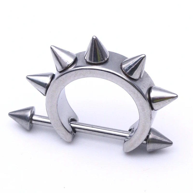 Серьги-гвоздики ZLDYOU для пирсинга черного и серебряного цвета оптовая продажа