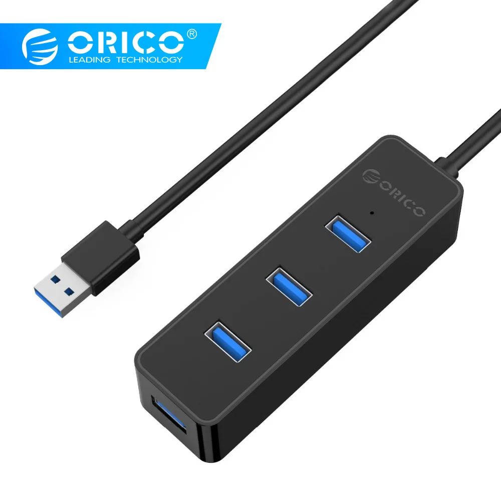 ORICO W5PH4 USB 3,0 хаб Портативный питание от шины USB 3,0 с VL812 Чипсет 4 Порты и разъёмы концентратора для ноутбука/Ultrabook
