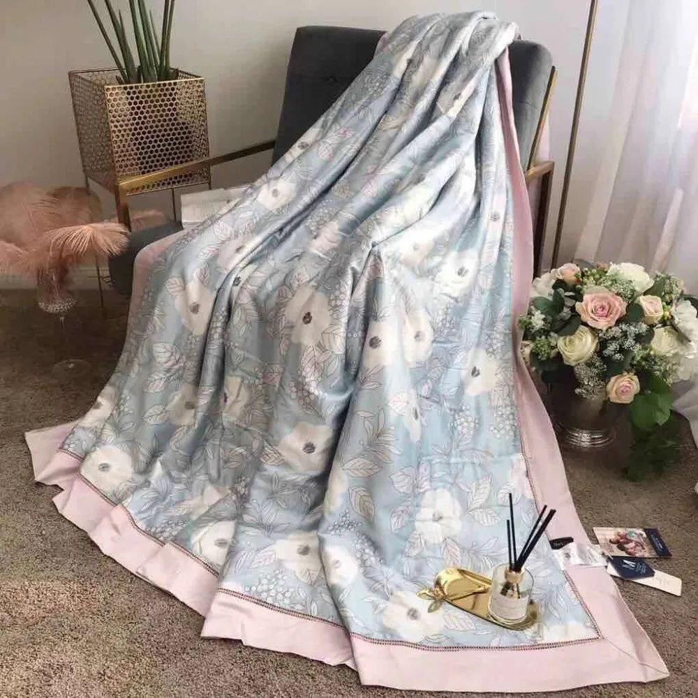 230X200 см плюс размер роскошное летнее одеяло Tencel Хлопковое одеяло ed охлаждающее одеяло покрывало для кровати взрослых детей постельные принадлежности