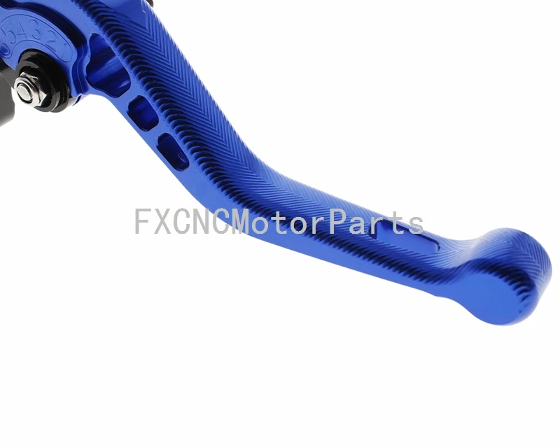 Новый Алюминиевый Синий ЧПУ 3D Короткие Сцепные Рычаги Тормоза Мотоцикла Для Suzuki