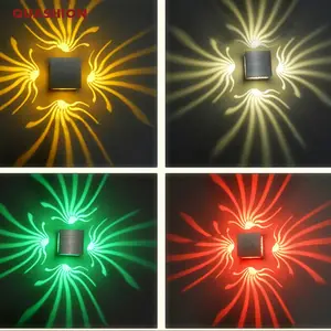 Светодиодный настенный светильник morden, AC85-265V алюминиевый проектный светильник с поверхностным креплением для ванной комнаты, бара KTV, украшение, 3 Вт