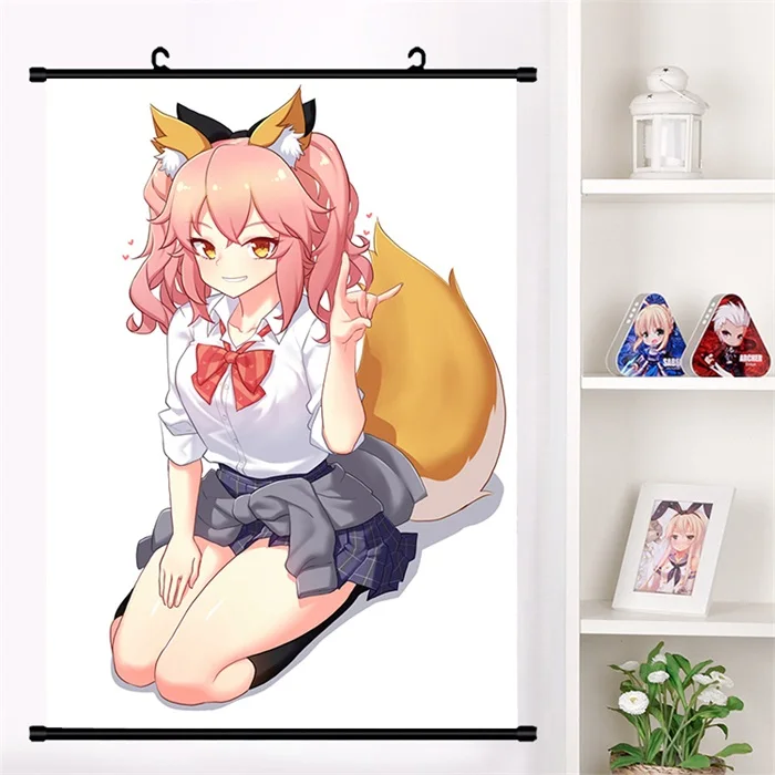 I Японское аниме Манга Fate/большой заказ FGO сексуальный tamamo no Mae Косплей стены прокрутки Фреска плакат настенный висящий плакат домашний декор сбор - Цвет: I