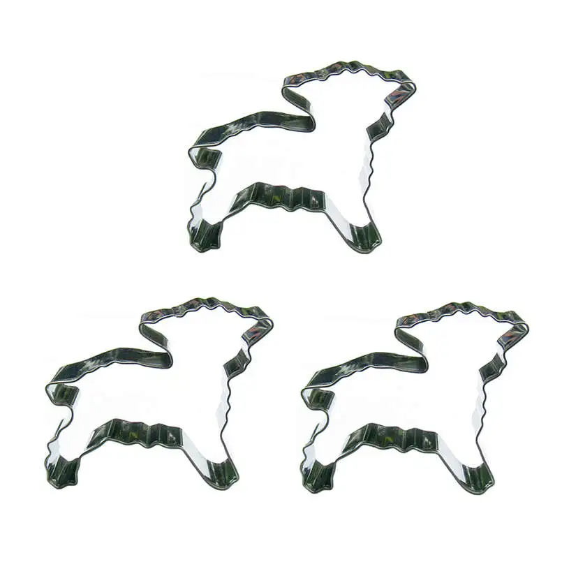 Формы для вырезания печенья в форме маленькой Овцы из 3 частей инструменты