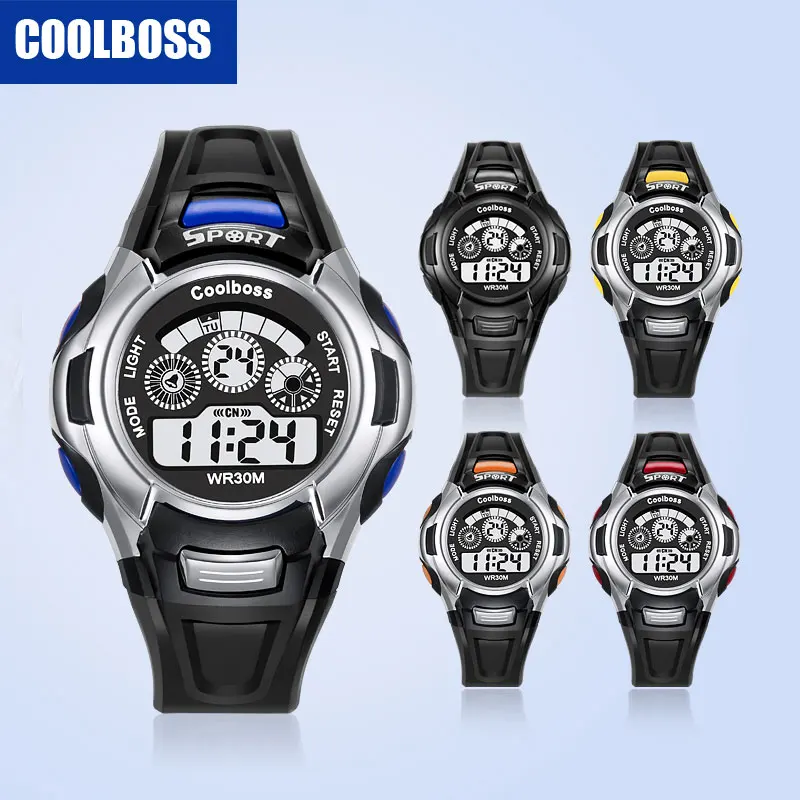 2018 электронные спортивные студенческие Детские часы детские для мальчиков и