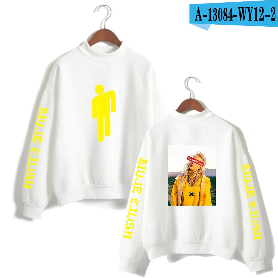 Billie Eilish женские/мужские толстовки с длинным рукавом, флисовая водолазка, повседневный пуловер, куртка с капюшоном, пальто в стиле хип-хоп, уличная одежда - Цвет: 007