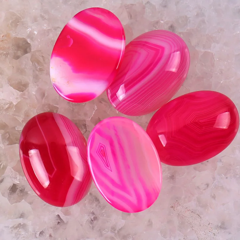 

25x18MM Red Veins Carnelian Oval Cabochon Jewelry Making (2pcs/lot) H039