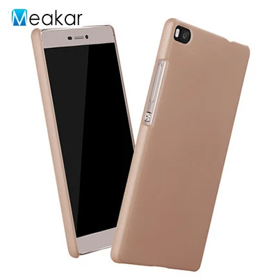 Матовая Пластик Coque 5.2For huawei P8 чехол для huawei Ascend P8 Двойной Премиум чехол телефона чехол-лента на заднюю панель - Цвет: golden
