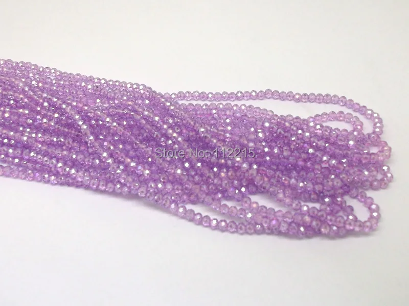 435pc 4mm Glass Crystal faceted Beads blue Ray Transparent green 15 color pick fit bracelet neckalce G401 |