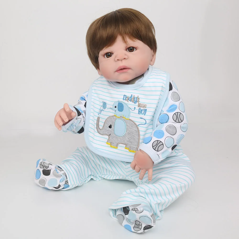 Кукла реборн силиконовая 22 дюйма подарок для детей сна|reborn baby doll|silicone reborn dollsdoll for |