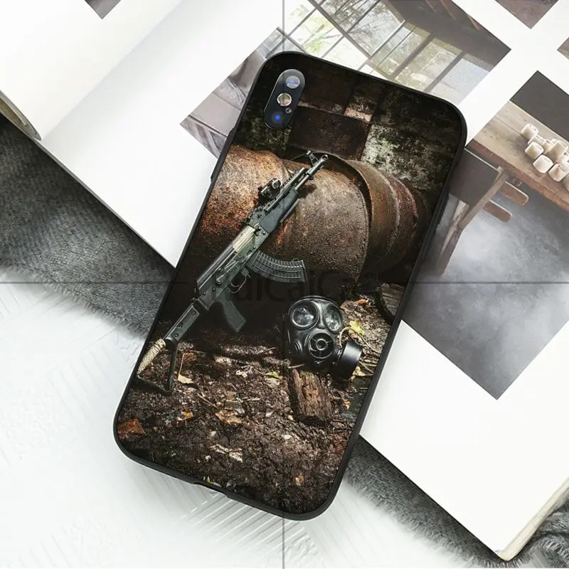 Ruicaica Game Metro 2033 черный ТПУ Мягкий силиконовый чехол для телефона iPhone 8 7 6 6S Plus 5 5S SE XR X