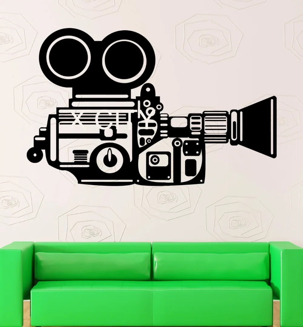 Камера оператора Кино Ретро Декор настенные художественные наклейки съемные