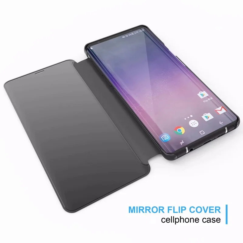 Для OPPO R17/R17 pro Чехол Smart зеркало Флип кожаный чехол подставка для R9 R9S R11 R11S плюс A73 A83