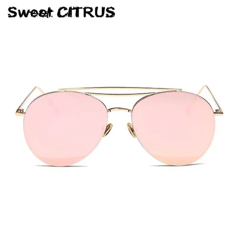 Сладкий цитрусовый 2017 новые популярные солнцезащитные очки женские Брендовая