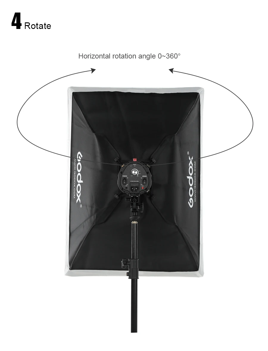 Godox 50x70 см 2" x 27" сотовый софтбокс с решеткой с универсальным креплением для K-150A K-180A E250 E300 300SDI студийная вспышка стробоскоп