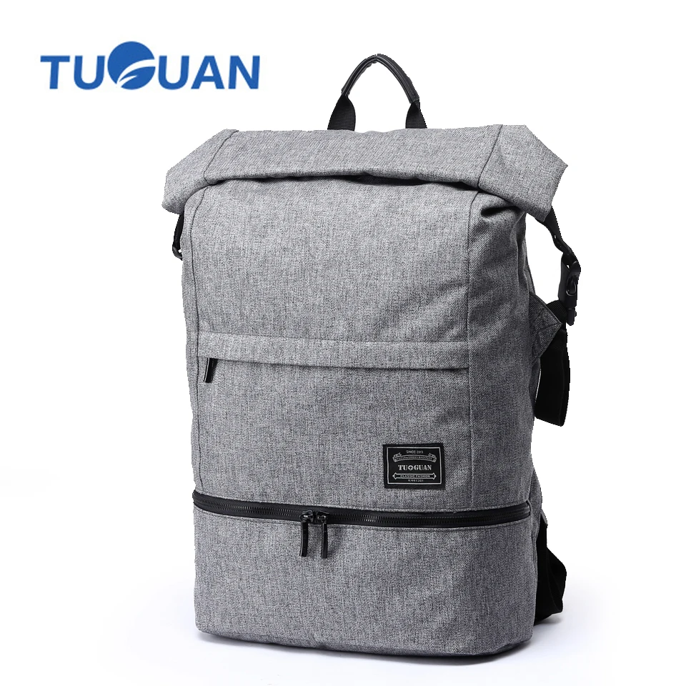 

New Fashion TUGUAN Brand Unisex Men Business 15.6" Laptop Practical Backpack Casual Travel Women's Backpacks Bags Korean Style