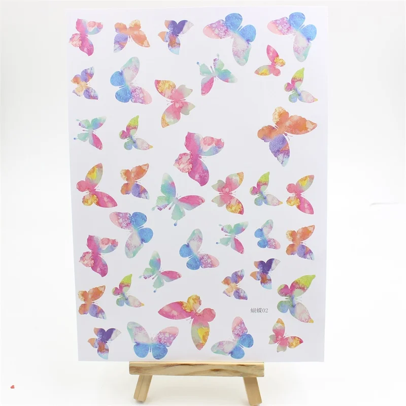 Самоклеящиеся бумажные наклейки для скрапбукинга KSCRAFT с красочными