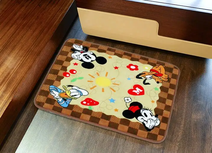 Мягкий Удобный домашний нескользящий мягкий ковер с Микки и Минни | Дом сад