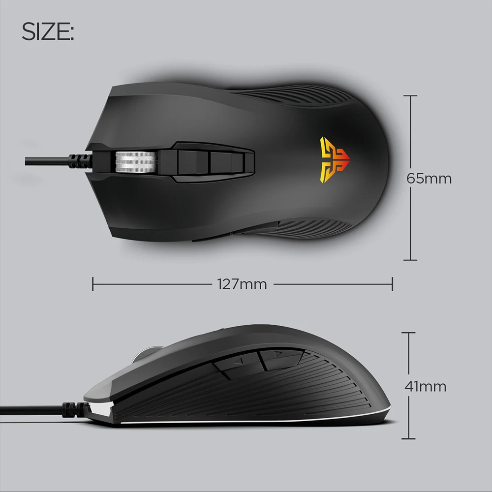 Fantech X14 профессиональная Проводная игровая оптическая мышь регулируемая 4000 dpi 7