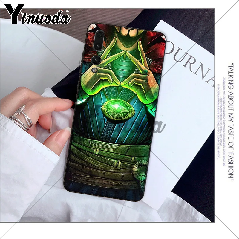 Yinuoda Marvel Doctor Strange мягкий черный чехол для телефона Huawei P10 plus 20 pro P20 lite mate9 10 honor view10 |