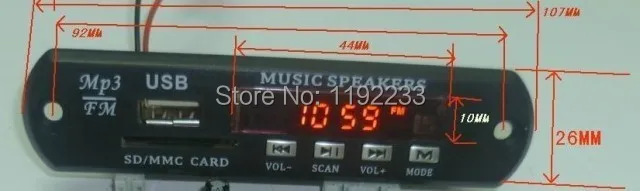 Bluetooth MP3 декодированная плата модуль 4 в одном MP001 | Электронные компоненты и