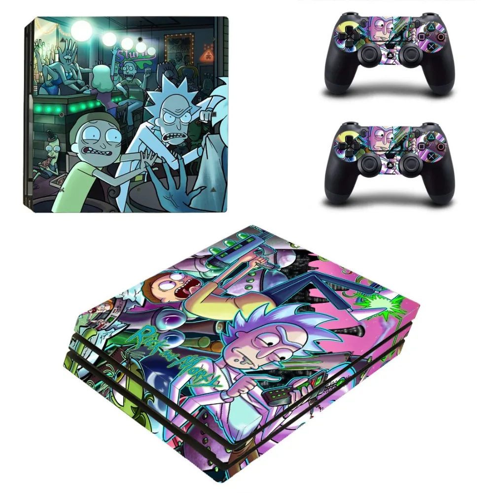 Рик и Морти PS4 Pro контроллер кожи Стикеры ps 4 виниловые наклейки vinilo Pegatinas Обложка