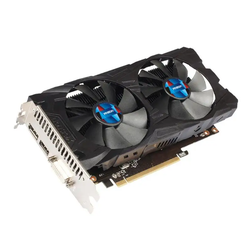 Yeston RX560D-4G видеокарты 128 бит GDDR5 6000 МГц игровой настольный компьютер видеокарты Поддержка DVI-D HDMI DP для AMD