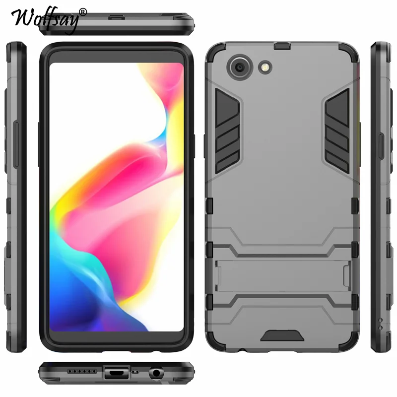 robot cover oppo realme 1 case strong armor pc silicone phone cover for oppo realme 1 case oppo realme 1 phone case cph1859 free global shipping