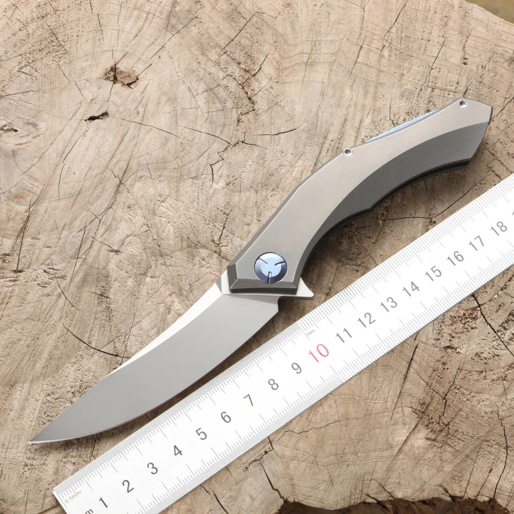 Green Thorn poluchetkiy titanium сплав Флип складной нож в форме m390 лезвие для кемпинга охоты