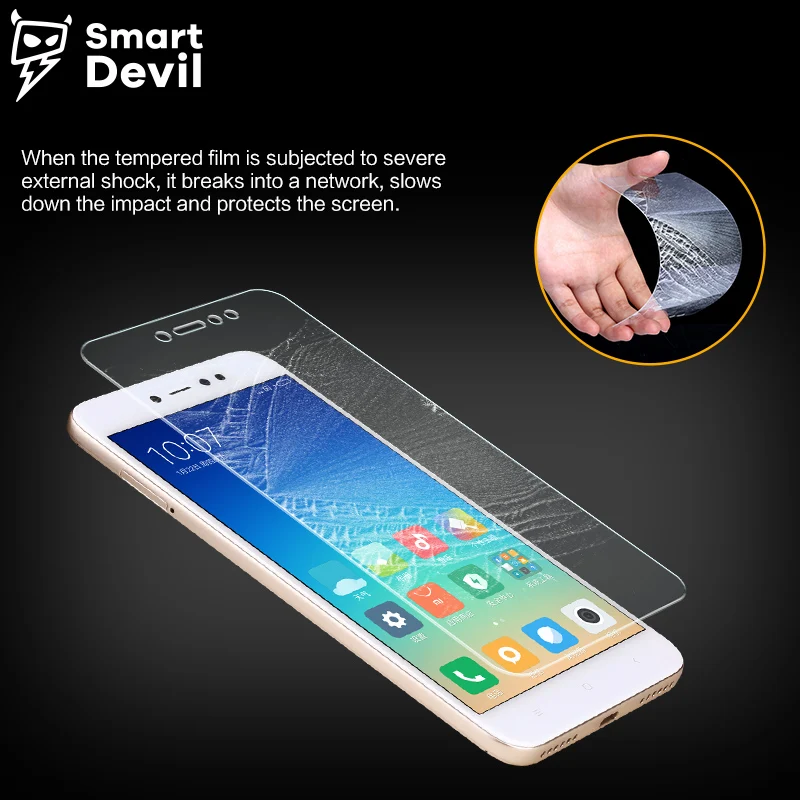 Закаленное стекло SmartDevil Защитное для смартфона высокое разрешение пленки