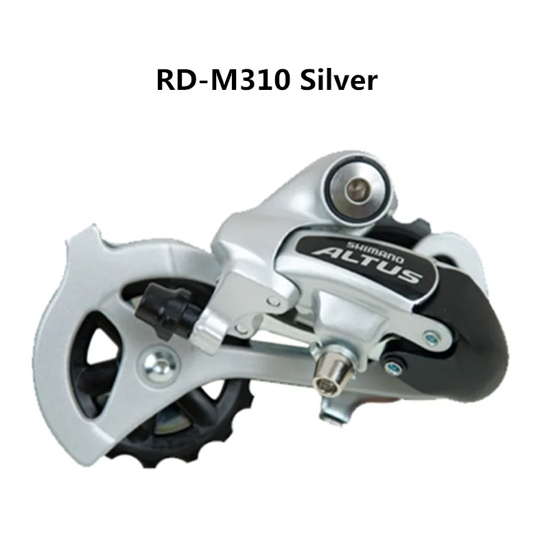 RD-310 Silver Катушки SHIMANO ALIVIO RD M310/360/M410 фотоаппаратов моментальной печати 7 S 8 S Скорость MTB задний переключатель передач велосипедный черный и серебряный - Цвет: RD-310 Silver